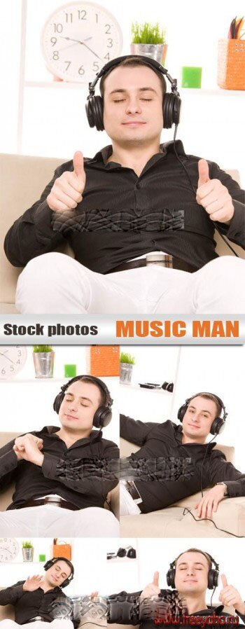    -    | Music & headphones man