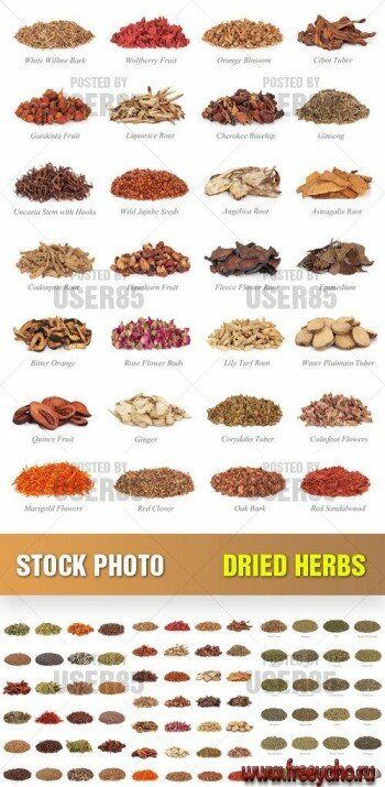   -   | Stock Photo - Dried Herbs