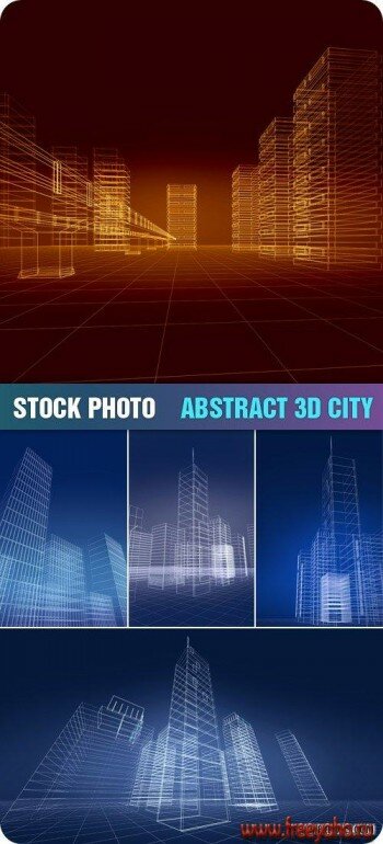 Stock Photo - Abstract 3D City | Трехмерные города