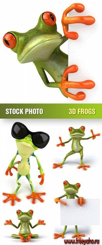 3D  | Stock Photo - 3D Frogs