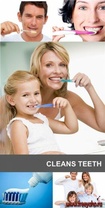     -   | Family & clean teeth clipart