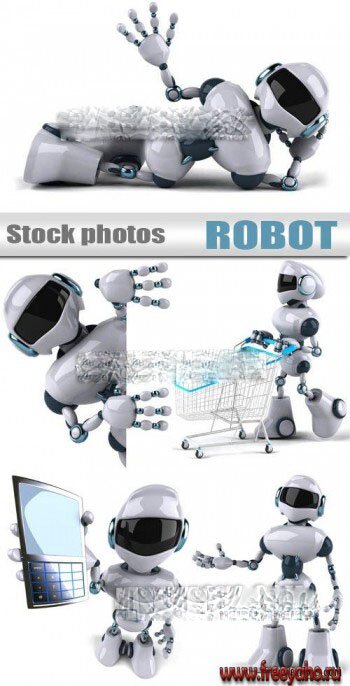 3D        -   | 3D Robots clipart