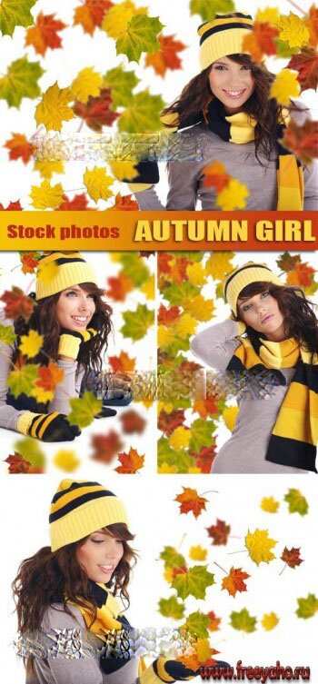    -      | Autumn girl & leaves