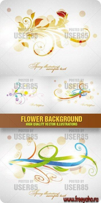   | Stock Vector - Flower Background