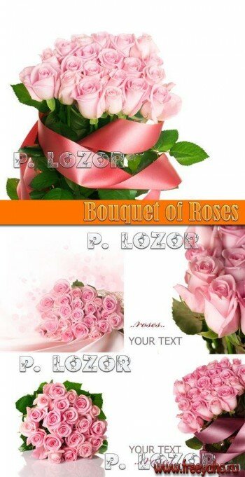   -  | Bouquet of pink roses