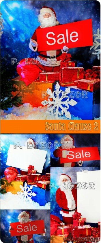       -   | Santa Clause with banner & present