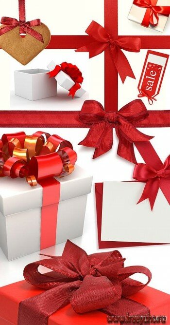      -   | Gift box & red ribbons