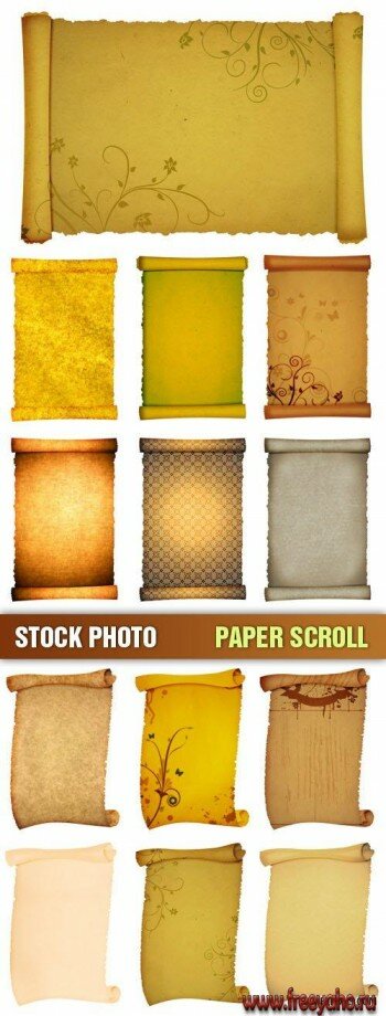 Stock Photo - Paper Scrolls |  