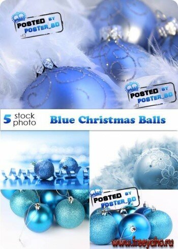      | Blue Christmas balls backgrounds