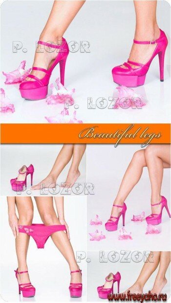        -  | Woman legs - pink clipart