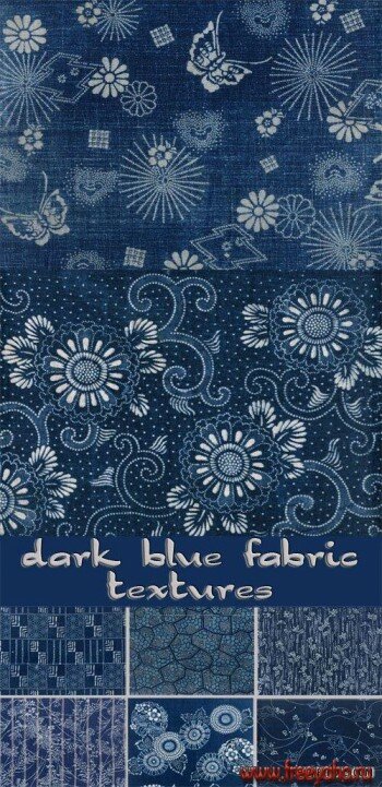 Dark blue fabric textures | -  