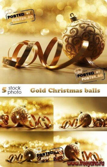      -   | New Year gold ball & backgrounds