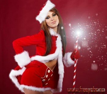     -   | Sexy Santa girl clipart