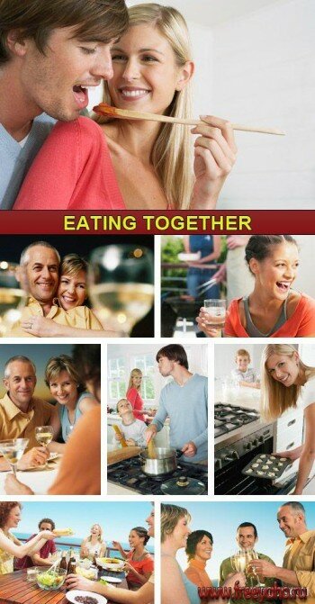   -   | Stock Photo - Eating Together