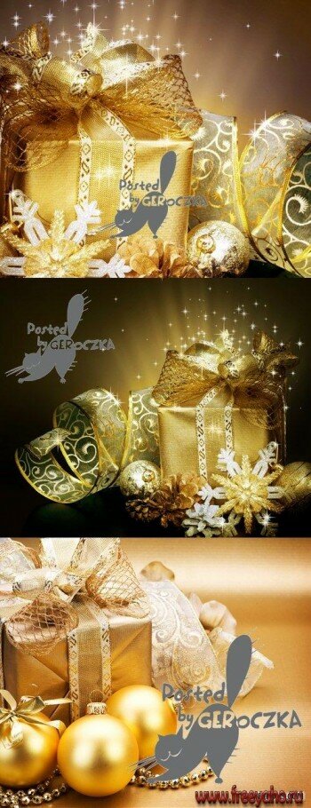     -   | Gold gift box & backgrounds