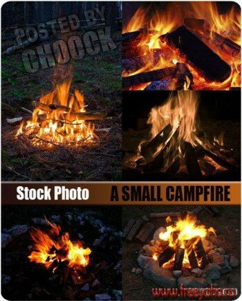    - | A small fire in the nature