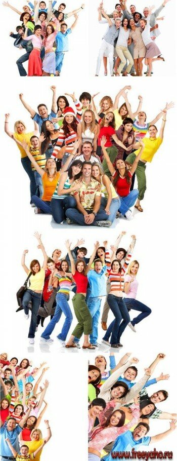    -   | Happy people groups clipart