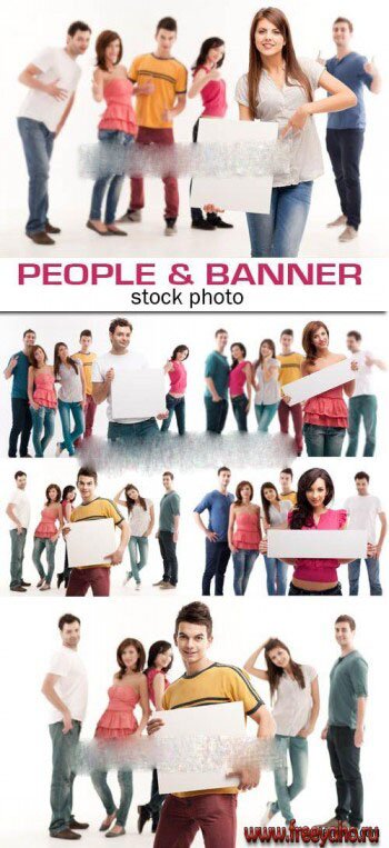       -  | People group and banner