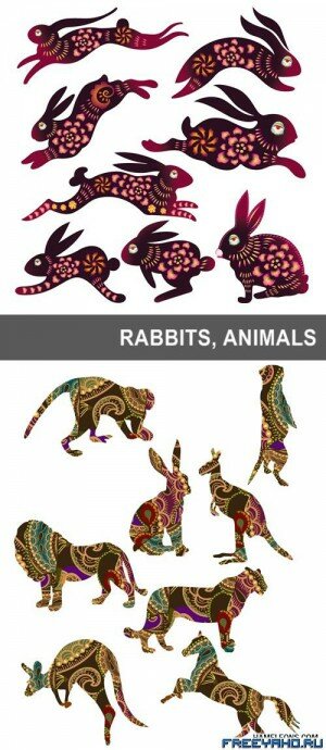        | Rabbits vector design