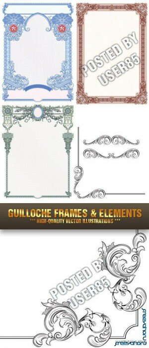       | Guilloche vector frames and elements