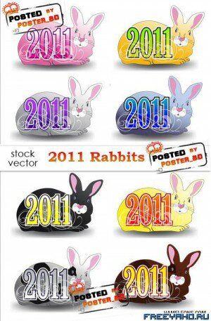   2011 -   | New Year vector bunny