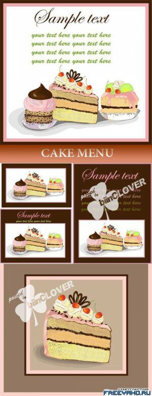   -  -   | Cake menu