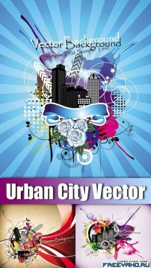  -    | Urban City Vector Backgrounds