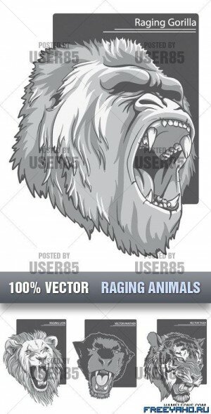     | Stock Vector - Raging Animals