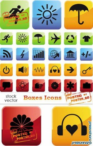    -   | Boxes vector icons