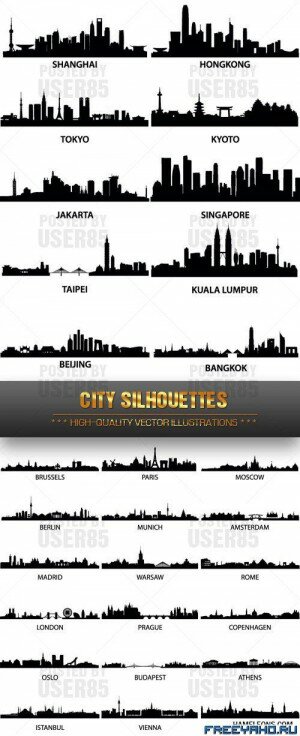     -   | City Vector Silhouette