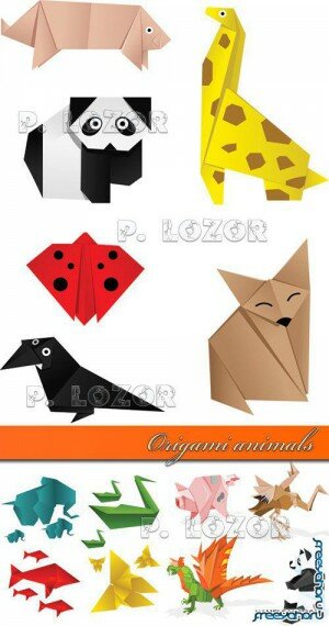  - - | Origami vector animals