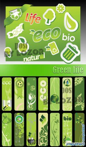  ,    | Eco & Green banners vector