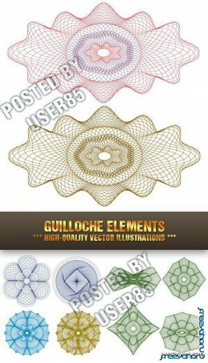     | Guilloche vector elements