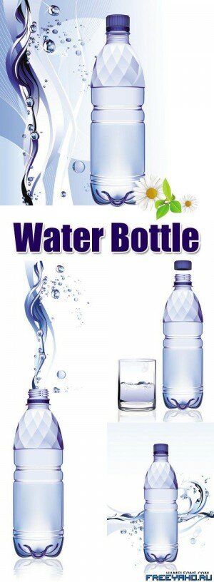       | Vector Plastic Water Bottle
