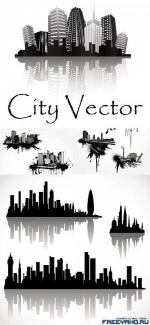  -  | Black vector city