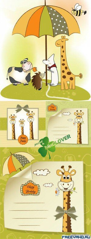  -    | Giraffe vector children backgrounds
