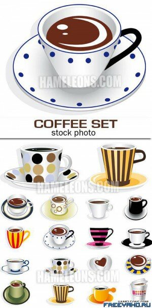     | Vector coffee cups