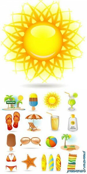     | Summer vector icons