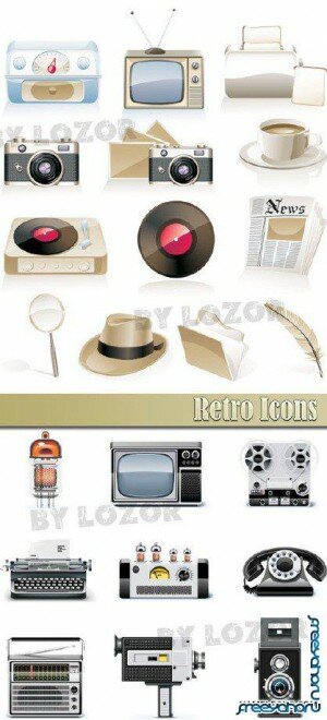  -     | Retro Vector Icons
