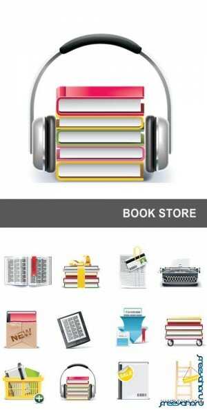    | Vector book icons