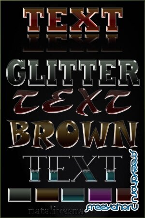  -   13 / Glitter -Text styles