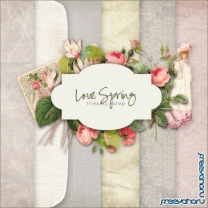 Scrap-set - Love Spring