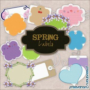 Scrap-kit - Spring Lables #2