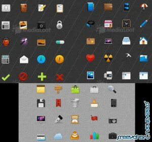 MediaLoot Applied  48px Icon pack 1,2,3  RETAIL