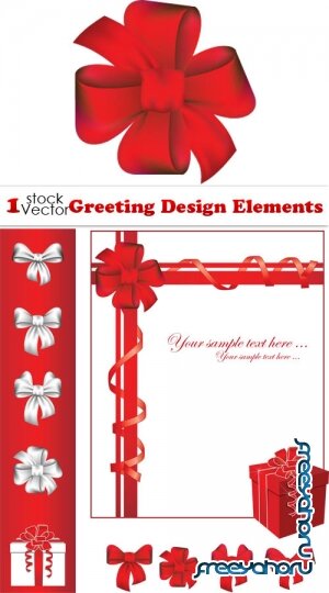 Greeting Design Elements Vector