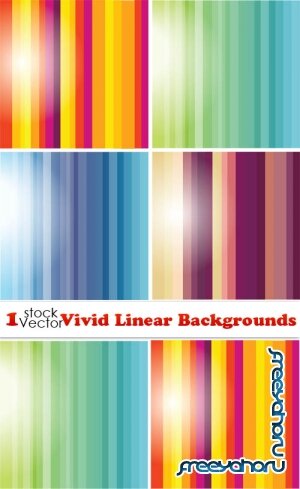 Vivid Linear Backgrounds Vector