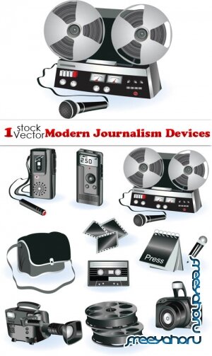 Modern Journalism Devices Vector