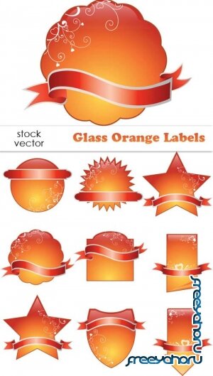   - Glass Orange Labels