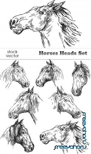   - Horses Heads Set
