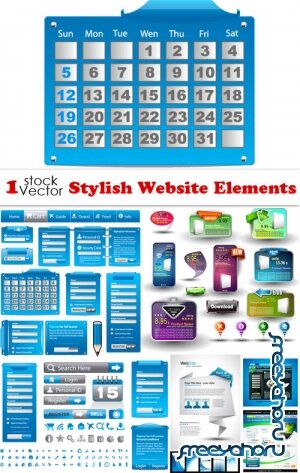 Vectors - Stylish Website Elements